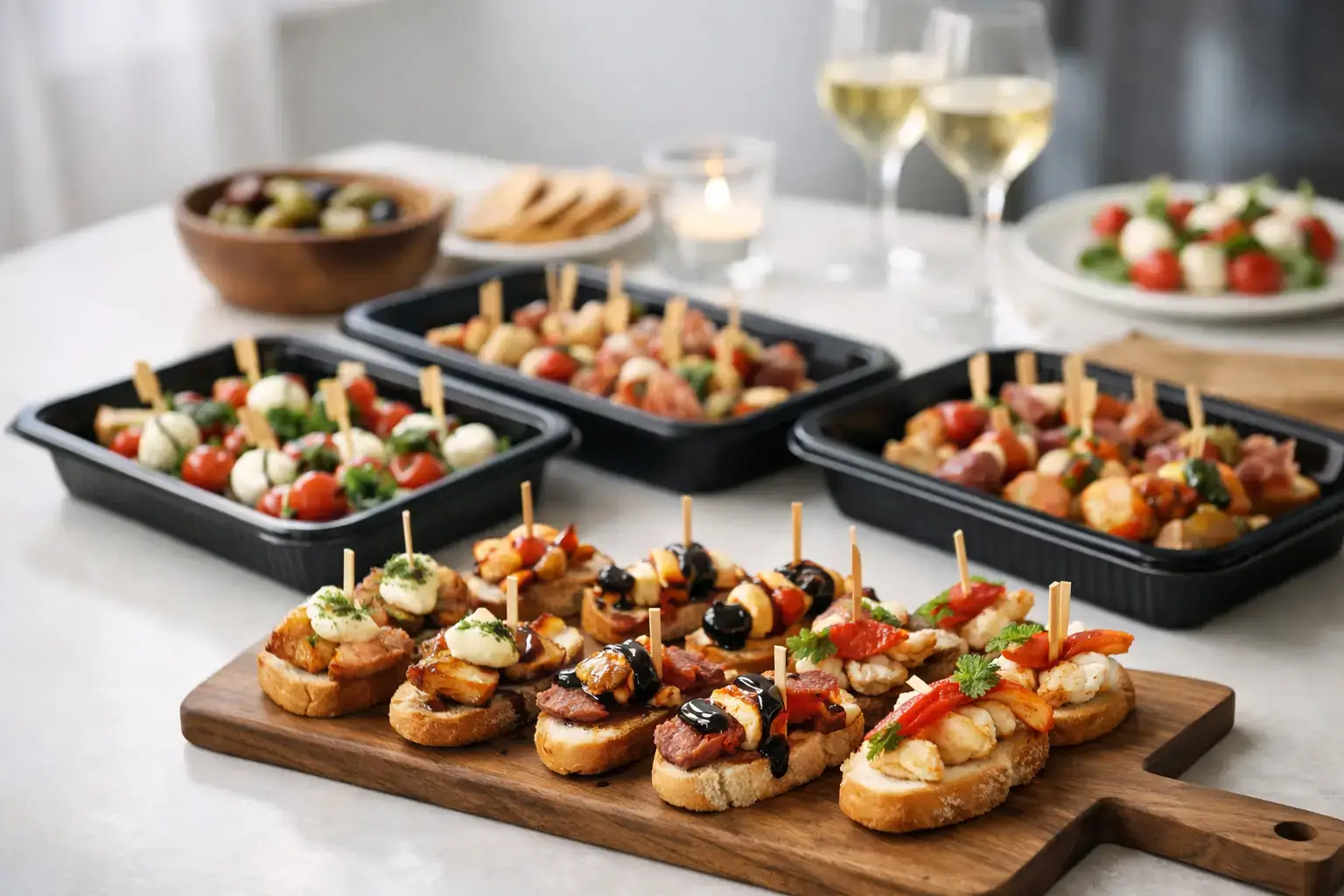 Pinchos ud af huset til nemme arrangementer Pinchos ud af huset til nemme arrangementer
