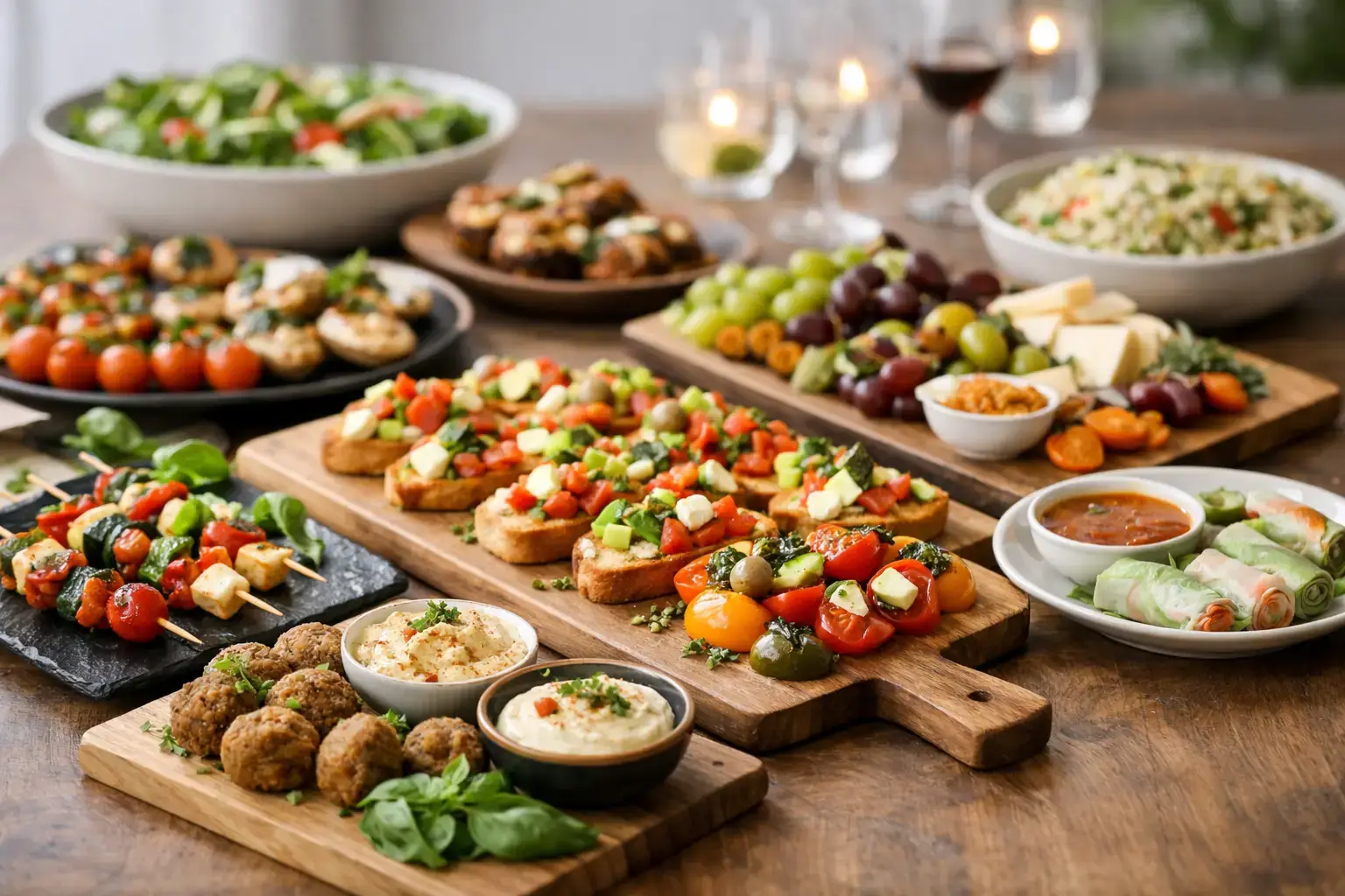 Vegetar tapas catering til nemme selskaber