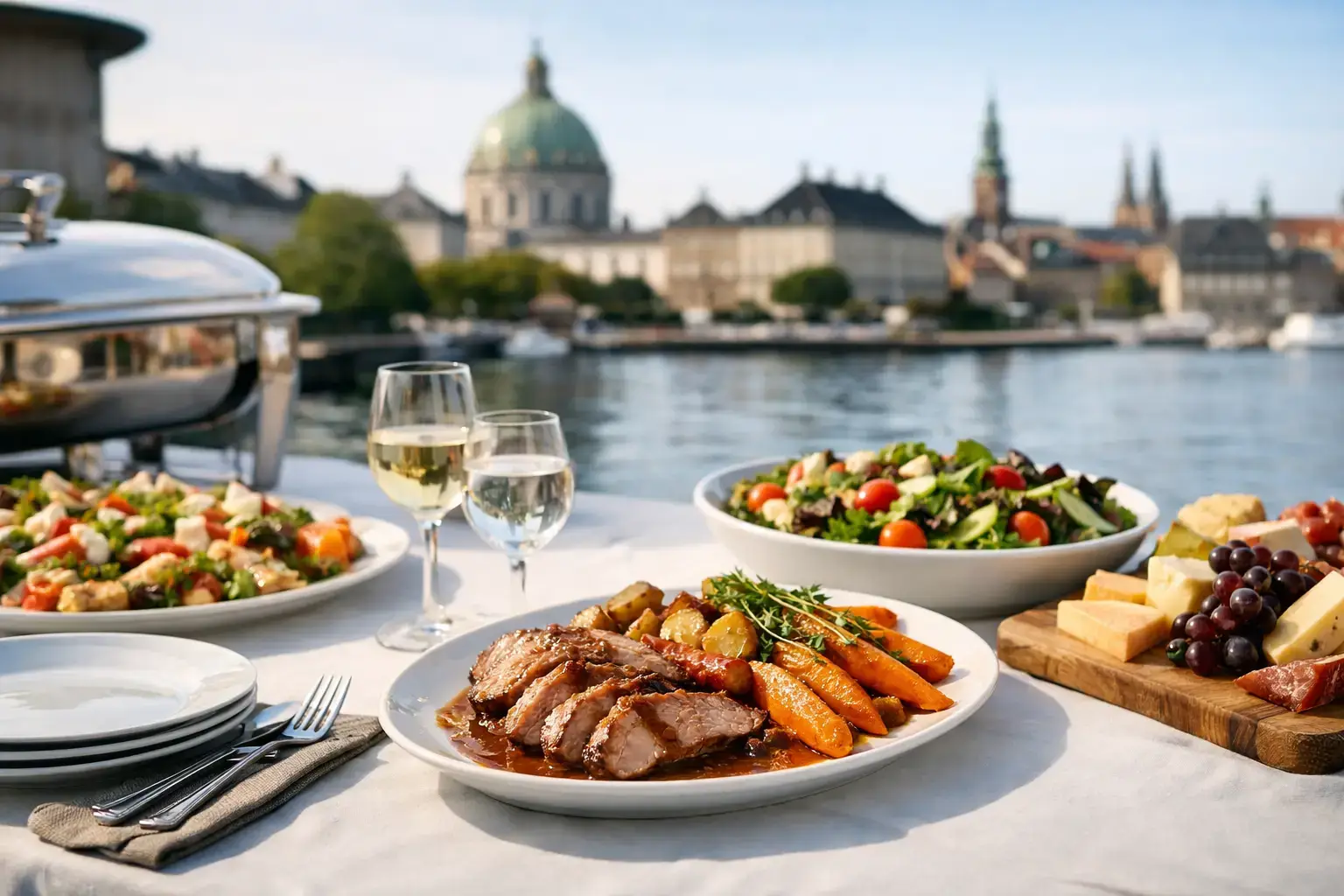 Selskabsmad med levering i København