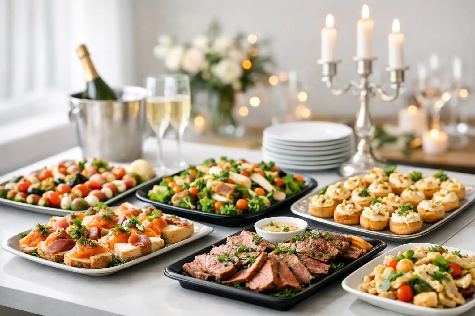 Serveringsklar mad til fest uden besvær