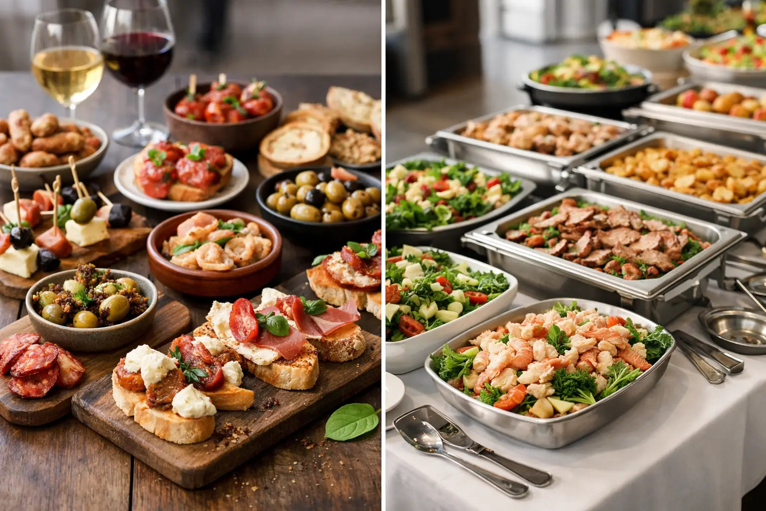 Tapas eller buffet til selskab - hvad vælger du?
