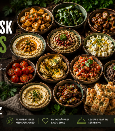 Vegansk buffet med 14 retter fra SPIZZ