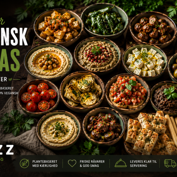 Vegansk buffet med 14 retter fra SPIZZ