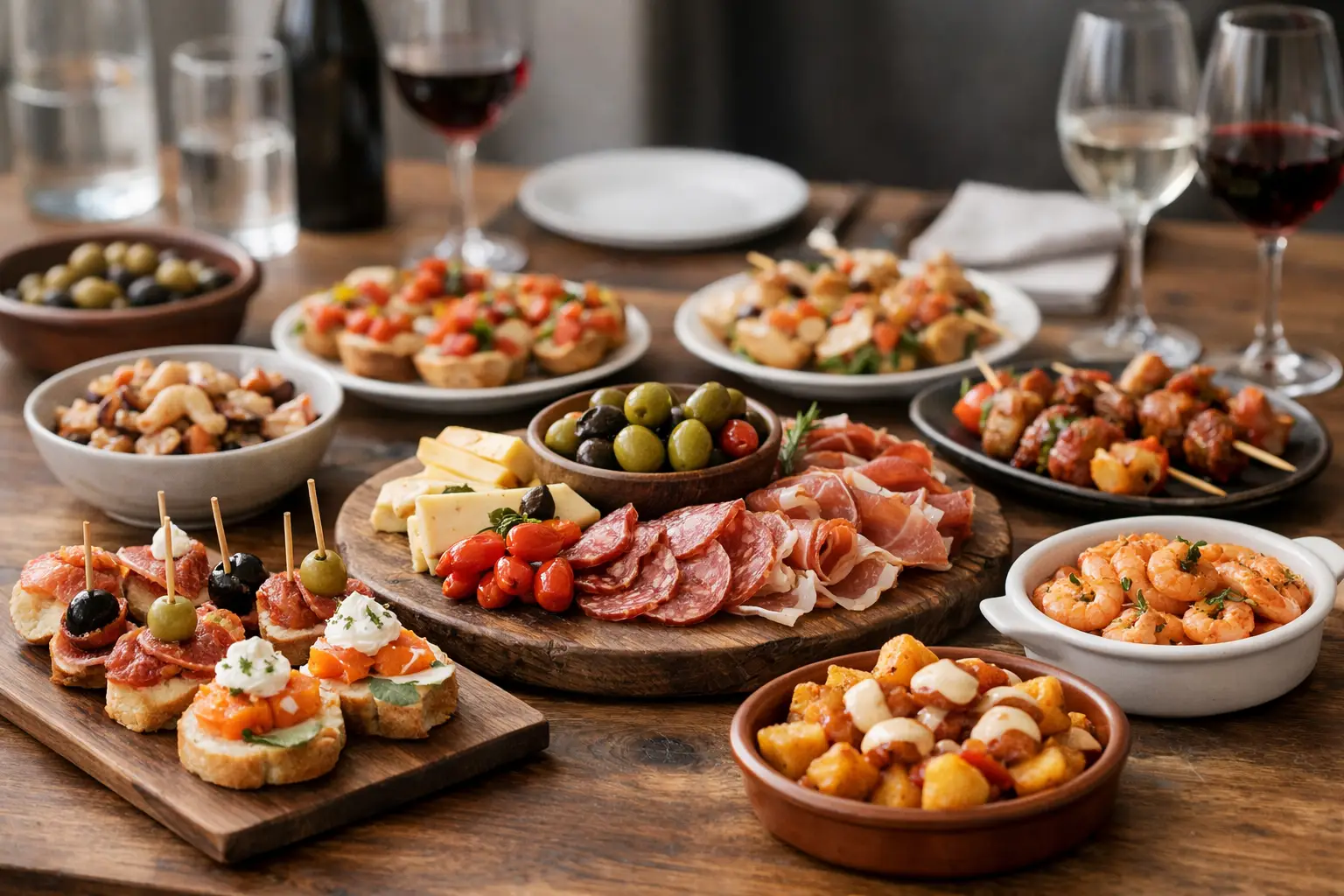 Bedste tapasmenu til gæster til dit selskab